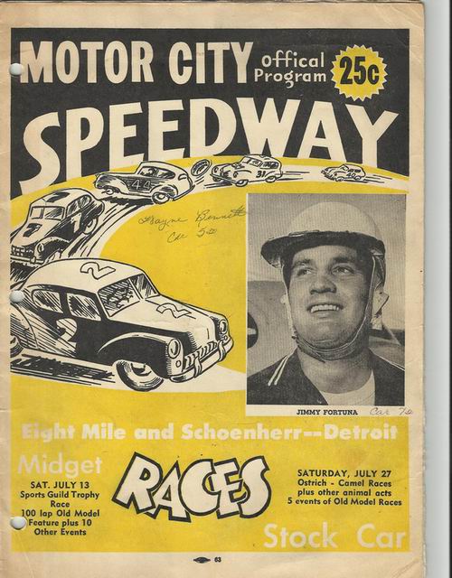Motor City Speedway - Program (newer photo)